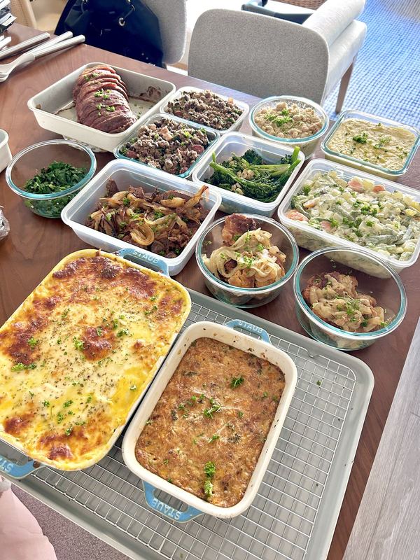 Baked dishes by Chef Silmara